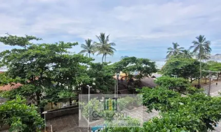 Apartamento alto padrão sacada vista total mar, 4 dormitórios sendo 1 suíte, lazer no condomínio na praia da Pitangueiras-Guarujá/SP.