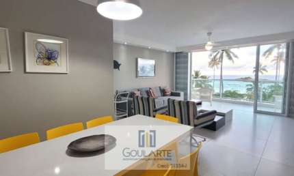 Apartamento alto padrão frente mar, 3 dormitórios sendo 1 suíte, 'vista total mar' - PITANGUEIRAS - Guarujá/SP.