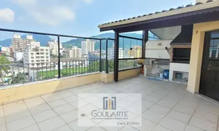Cobertura Duplex com 3 dormitórios sendo 1 suíte na praia da Enseada-Guarujá/SP.