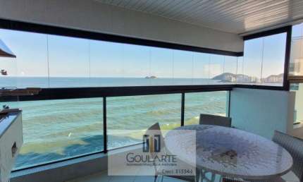 Apartamento alto padrão com sacada gourmet e vista total para o mar, 3 suítes climatizadas, lazer completo no condomínio, PITANGUEIRAS - Guarujá/SP.