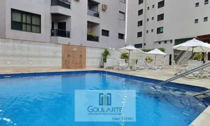 Apartamento alto padrão com acesso a sacada, 3 suítes climatizadas, lazer completo no condomínio - Pitangueiras-Guarujá/SP.