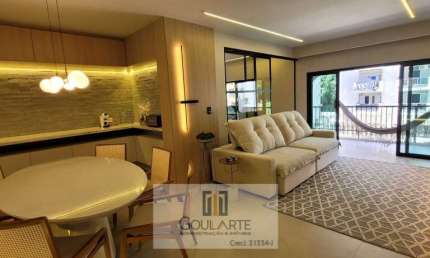 Apartamento Alto Padrão, 3 dormitórios sendo 2 suítes,lazer no condomínio, Pitangueiras- Guarujá/SP.
