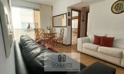Apartamento padrão com 2 dormitórios sendo um suíte com sacada lado praia na praia da enseada - guarujá/sp