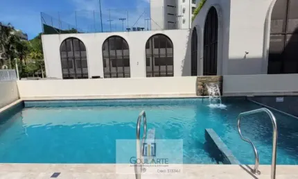 Apartamento alto padrão em condomínio com lazer, 3 dormitórios, lado praia da enseada - guarujá/sp.