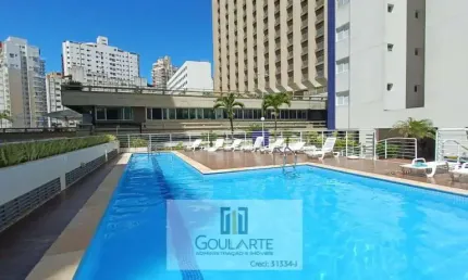 Apartamento alto padrão com sacada envidraçada vista parcial mar, 2 dormitórios sendo 1 suíte, lazer no condomínio - ASTÚRIAS-Guarujá/SP.