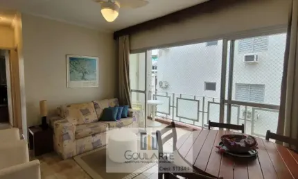 Apartamento com 2 dormitórios climatizados, lado praia da enseada - guarujá/sp.