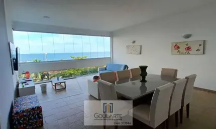 Apartamento frente mar,  3 dormitórios na praia de pitangueiras-guarujá/sp.