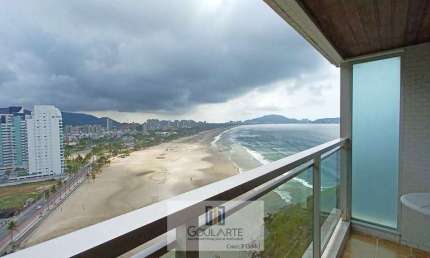 Apartamento alto padrão com vista mar, 3 dormitórios sendo 1 suíte, PITANGUEIRAS-Guarujá/SP.