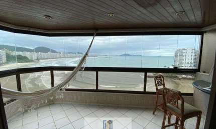 Apartamento alto padrão frente mar,3 suítes climatizadas vista mar, lazer no condomínio - ASTÚRIAS - Guarujá/SP.