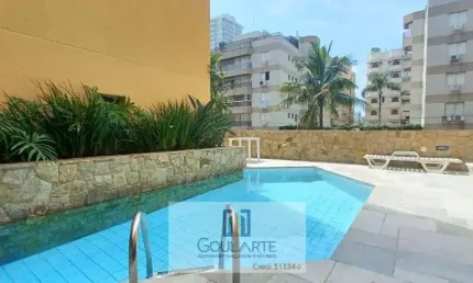 Apartamento alto padrão com acesso a sacada, 2 dormitórios sendo 1 suíte, lazer no condomínio, lado praia - enseada - guarujá/sp.