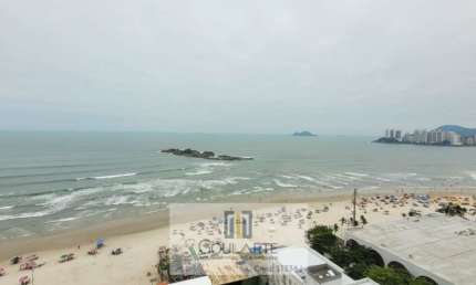 Apartamento alto padrão frente mar, 3 dormitórios sendo 1 suíte, na praia da PITANGUEIRAS - Guarujá/SP.