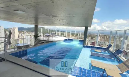 Apartamento alto padrão com  3 suítes, lazer completo no condomínio , vista mar na asturias-guarujá/sp.