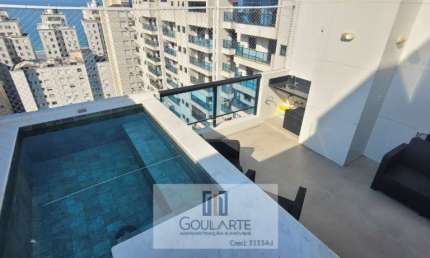 COBERTURA PENTHOUSE  com 3 suítes climatizadas, piscina privativa com vista mar, lazer completo no condomínio - PITANGUEIRAS - Guarujá/SP.