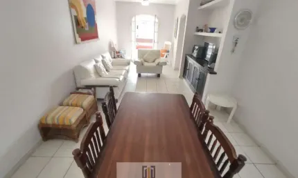 Apartamento com 3 dormitórios sendo 1 suíte, sacada gourmet vista mar á menos de 200 metros do mar lado praia da enseada-guarujá/sp.