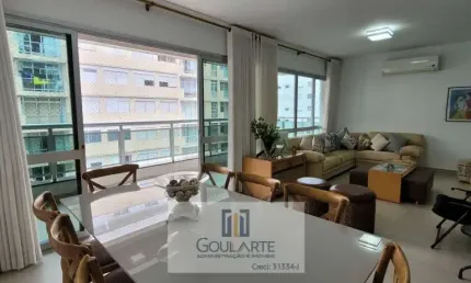 Apartamento alto padrão com vista parcial mar, 3 suítes climatizadas, à menos de 300 metros do mar , pitangueiras-guarujá/sp.