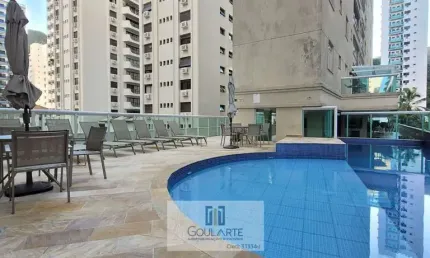 Apartamento alto padrão com sacada gourmet, 2 suítes climatizadas, lazer no condomínio - PITANGUEIRAS - Guarujá/SP.