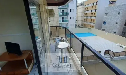 Apartamento com lazer à 200 metros do mar, 2 dormitórios, na praia da  enseada - guarujá/sp.