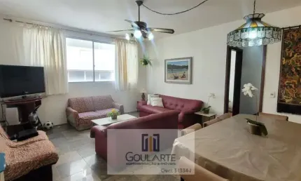 Apartamento com 3 dormitórios sendo 1 suíte, lado morro, enseada - guarujá/sp.