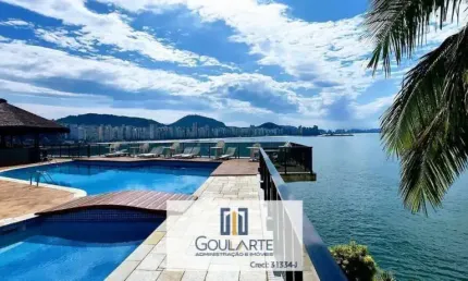 Apartamento com 3 suítes e vista total do mar, lazer completo no condomínio, na praia da ASTÚRIAS-Guarujá/SP.