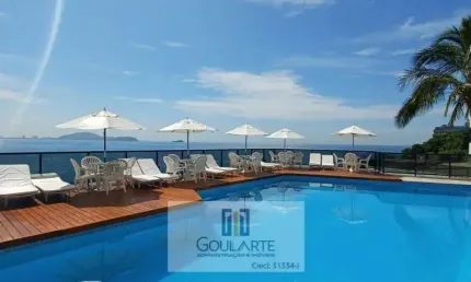 Apartamento alto padrão frente mar, 3 suítes com vista total do mar, lazer completo no condomínio - ASTÚRIAS-Guarujá/SP.