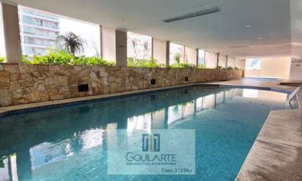 Apartamento Alto Padrão com acesso a sacada, 2 dormitórios sendo 1 suíte, lazer no condomínio, à 150 metros do mar - PITANGUEIRAS-Guarujá/SP.