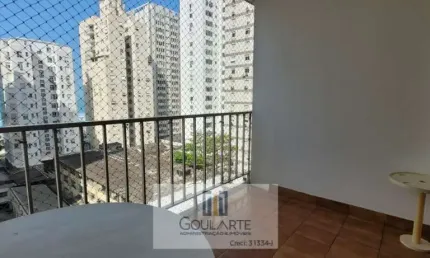 Apartamento padrão com 3 dormitórios, sacada vista parcial do mar, lazer no condomínio ,pitangueiras-guarujá/sp.