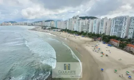 Apartamento alto padrão frente mar, 3 suítes climatizadas, vista total mar - pitangueiras - guarujá/sp.