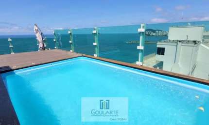 COBERTURA PENTHOUSE com 3 suítes climatizadas, piscina privativa com vista mar, churrasqueira e sauna - PITANGUEIRAS - Guarujá/SP.