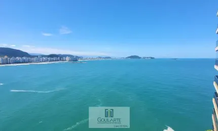 Apartamento alto padrão com vista total do mar, 3 dormitórios sendo 1 suíte, lazer completo no condomínio - ASTÚRIAS-Guarujá/SP.