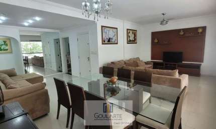 Apartamento alto padrão com 4 dormitórios sendo 2 suítes, à menos de 50 metros do mar - PITANGUEIRAS-Guarujá/SP.