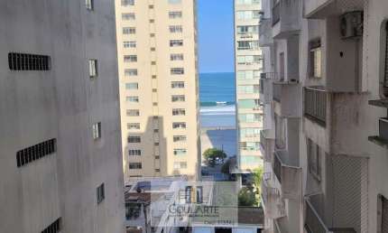 Apartamento alto padrão com 2 dormitórios climatizados + dormitório de serviço, vista parcial mar - PITANGUEIRAS-Guarujá/SP.