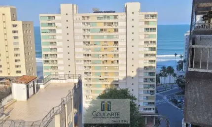 Apartamento alto padrão com 2 dormitórios, vista parcial mar, á 150 metros do mar - pitangueiras-guarujá/sp.