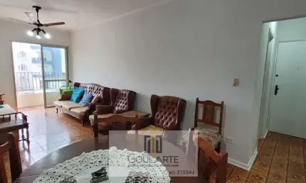 Apartamento conservado, 2 dormitórios sendo 1 suíte,  - ASTÚRIAS-Guarujá/SP.