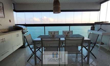 Apartamento com vista total mar,3 suítes, lazer completo no condomínio, PITANGUEIRAS - Guarujá/SP.