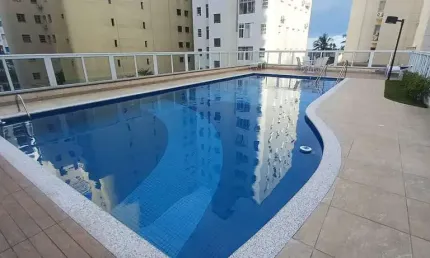 Apartamento alto padrão com 3 dormitórios sendo 1 suíte, sacada gourmet vista mar e lazer completo no condomínio na praia da Pitangueiras-Guarujá/SP.