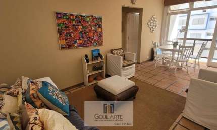 Apartamento com vista lateral mar, 2 dormitórios + 1 dormitório de serviço, PITANGUEIRAS-Guarujá/SP.