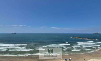 Apartamento alto padrão com vista total do mar, 3 suítes, reformado, na praia das Pitangueiras - Guarujá/SP.