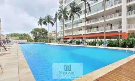 Apartamento alto padrão em condomínio clube, sacada gourmet, 2 dormitórios sendo 1 suíte, ASTÚRIAS - Guarujá/SP.