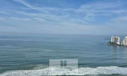 ﻿Apartamento em condomínio frente mar, vista total mar de todos ambientes, 4 suítes climatizadas, PITANGUEIRAS- Guarujá/SP.