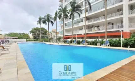 Apartamento alto padrão com sacada ampla, 2 dormitórios sendo 1 suíte, lazer completo no condomínio - ASTÚRIAS-Guarujá/SP