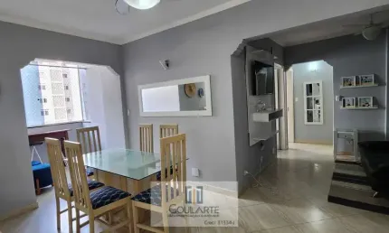 Apartamento padrão com 2 dormitórios sendo 1 suíte, à menos de 100 metros do mar, pitangueiras-guarujá/sp.