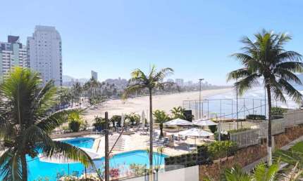 Apartamento em condomínio clube 'FRENTE MAR' , 3 dormitórios sendo 1 suíte, vista total mar na praia das PITANGUEIRAS - Guarujá/SP.