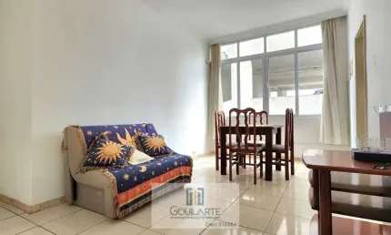 Apartamento à menos de 100 metros do mar, 1 dormitório, na praia das PITANGUEIRAS-Guarujá/SP