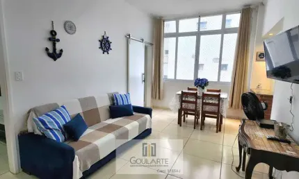 Apartamento reformado, à menos de 100 metros do mar, 2 suítes, na praia das pitangueiras-guarujá/sp