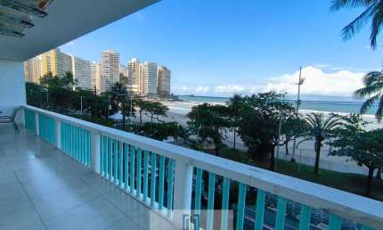Apartamento alto padrão com vista mar, 3 dormitórios sendo 1 suíte, condomínio frente mar, PITANGUEIRAS - Guarujá/SP.