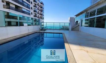 Apartamento alto padrão com 3 suítes + dormitório de serviço, lazer no condomínio e sacada vista mar na praia da Astúrias-Guarujá/SP.