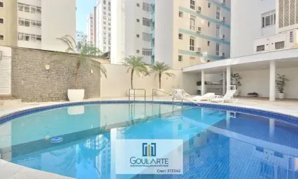 Apartamento alto padrão frente mar com lazer no condomínio, 3 suítes climatizadas, vista total do mar na praia das pitangueiras - guarujá/sp.