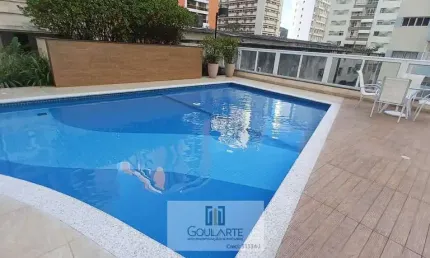 Apartamento alto padrão decorado com 3 dormitórios, sendo 1 suíte com sacada gourmet, lazer e vista lateral do mar , PITANGUEIRAS - Guarujá/SP