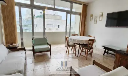 Apartamento alto padrão, 2 dormitórios + 1 dormitório de serviço na praia da pitangueiras - guarujá/sp.
