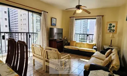 Apartamento com 3 dormitórios sendo 1 suíte, na praia da pitangueiras- guarujá/sp.